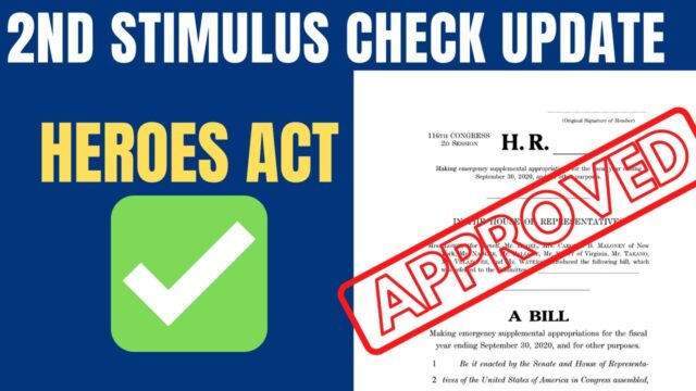 stimulus check round two approved