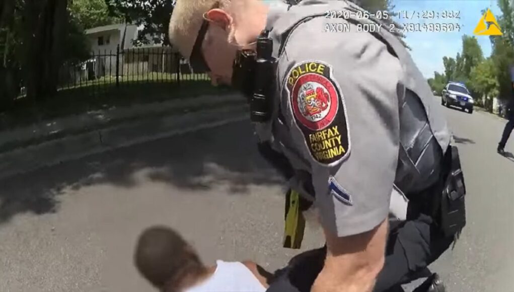white cop tases black guy